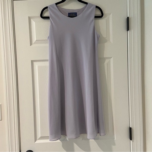 Women's Lavender Dress with Sheer Floral Overlay Jacket/2pcs Size 10P - Picture 3 of 10